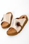 Mimosa Women's Genuine Leather Anthracite Buckle Detailed Slippers B4537 - 5