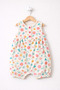 Baby Girl 100% Cotton Patterned Summer Jumpsuit with Pockets - 2