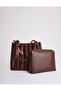 Women's Faux Leather Handbag Shoulder Bag - 2