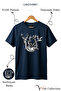 Nature Themed 100% Cotton Unisex Regular Fit T-Shirt with Wolf and Dog Figures