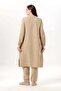 Long Sleeve Yaren Hakim Collar Summer Muslin Tunic Mink Vzn - 2