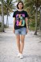 Printed Crew Neck Women's T-Shirt