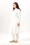 Long Sleeve Yaren Hakim Collar Summer Muslin Tunic Off-White Krkbyz - 5