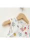 Baby Girl 100% Cotton Patterned Summer Jumpsuit with Pockets - 4
