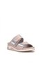 Elit 26Yrhmm-017 Women's Genuine Leather Orthopedic Flat Slippers Beige - 3