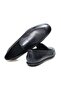 Black Color Laceless Genuine Leather Men's Shoes - 2