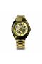 Royal Force AurumX Skeleton Automatic Watch Gold Stainless Steel Luxury Mechanical Men’s Wristwatch