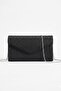 Black Sparkling Women's Evening Dress Bag with Chain Strap