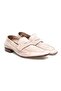 Beige Color Laceless Genuine Leather Leather Sole Men's Shoes