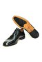 Black Color Lace-Up Genuine Leather Leather Sole Men's Shoes - 3