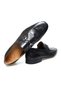 Black Color Laceless Genuine Leather Leather Sole Men's Shoes - 2
