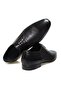 Black Color Lace-Up Genuine Leather Leather Sole Men's Shoes - 2