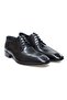 Black Color Lace-Up Genuine Leather Men's Shoes