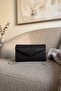 Black Sparkling Women's Evening Dress Bag with Chain Strap - 6