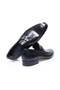 Black Color Laceless Genuine Leather Men's Shoes - 2