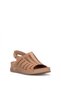 Elit 26Yrhmm-033 Women's Genuine Leather Orthopedic Flat Sandals Brown - 3