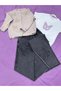 Girl's Seasonal Knitwear Denim 3-Piece Top and Bottom Set - 3