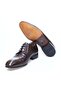Brown Lace-Up Genuine Leather Men's Shoes - 3