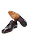 Brown Lace-Up Genuine Leather Men's Shoes - 3