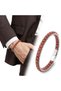 💎   Premium Red Jasper Natural Stone Wicker Chain Men's Steel Bracelet 31832B28D18