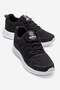 Women's Lace-Up Anorak Sneakers Black White