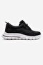 Women's Linen Sneakers Black White - 2