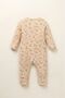 100% Cotton Baby Girl 3-Piece Jumpsuit Set Without Booties, Floral Patterned - 2