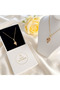 Stainless Steel Champagne Color Stone Heart Pendant with Non-Tarnish Gold Chain Women's Steel Jewelry - 5