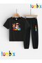 Rblxx Children's Printed T-Shirt and Sweatpants (Sweatpants with Pockets) Children's Top and Bottom Set
