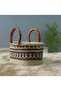 Single Straw Basket سلة قش مفردة