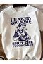 Unisex I'Am Baked You Some Printed Oversize Crew Neck T-Shirt - 2