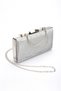Women's Silver Cat-Eye Detailed Platform Shoes with Thick Heels, Comfortable and Stylish Evening Dress Shoes and Bag Combination - 4