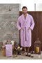 Premium 2-Piece Family Bathrobe Set, Dowry Cotton Gift Bath Set - 4