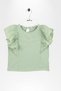 Ruffled Zero-Sleeve Lace Detailed Girls' T-Shirt - 3