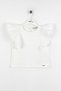 Ruffled Zero-Sleeve Lace Detailed Girls' T-Shirt - 3