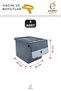 3-Piece Large Size Organizer Storage Box with Lid, Cabinet Organizer, Pantry Shelf Box, 13.5 Liters - 3