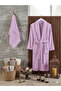 Premium 2-Piece Family Bathrobe Set, Dowry Cotton Gift Bath Set - 2