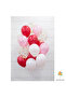 Pink White Red Gold Confetti Balloon Set 20-Piece Transparent Balloon Party Decoration - 2