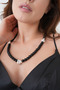 Dual Black and White Series Natural Stone Pendant-Glass - 6