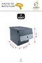 2-Piece Large Size Storage Box 33 Lt with Lid Organizer for Inside the Cabinet Pantry Organizer Box 33 Liters - 3