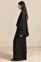 Imported Fabric Collar and Sleeve V Ruffled Chiffon Set - 5