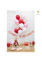 Pink White Red Gold Confetti Balloon Set 20-Piece Transparent Balloon Party Decoration