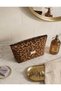 Leopard Patterned Makeup Bag Handbag Multi-Purpose Use. - 3