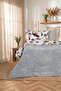 Single Duvet Car Sped Luxury Patterned Double-Sided Wellsoft Sleeping Set (Duvet+Sheet+Pillowcase)