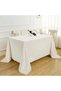 Luxurious Velvet Textured Tablecloth – Stylish Wedding & Dining Table Cover, Premium Tablecloth Cream