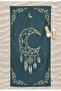 Astrology Crescent Moon Patterned Digital Printed Beach Bath Towel