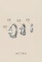 Silver Colored Zircon Stone Layered 3-Piece Hoop Earring Set - 4