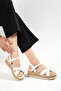Wicker Cross Strap Detailed Casual Women's Sandals - 2