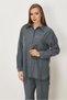 Shirt Collar Pants Suit 46399 - 2