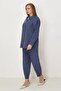 Shirt Collar Pants Suit 46399 - 2
